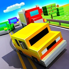 Blocky Highway: Traffic Racing Mod APK