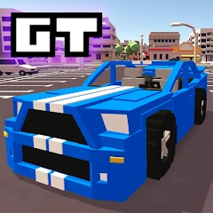 Blocky Car Racer - racing game Mod APK